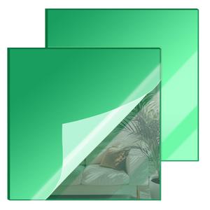 12x12 Inches Green Mirror Acrylic Sheet  2 Pcs Reflective Acrylic Panel for DIY Crafts, Home Dcor & More (30x30 cm)