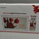 64GB 15.6" Frameo Digital Picture Frame WiFi, Large Electronic Photo Frames 1920 x 1080 IPS FHD Touch Screen, Send Photos from Your Phone from Anywhere, Best Gifts for Parents and Grandparents