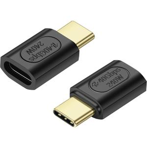 2 x SinLoon 90 Degree USB C 240W Angle Adapter (C-S)