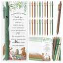Engrowtic 50 Set A New Chapter Will Soon Begin Baby Shower Gifts Pens for Guest Storybook Baby Shower Party Favors Retractable Ballpoint Pens Thank You Cards Gender Reveal Supplies Souvenirs Prizes