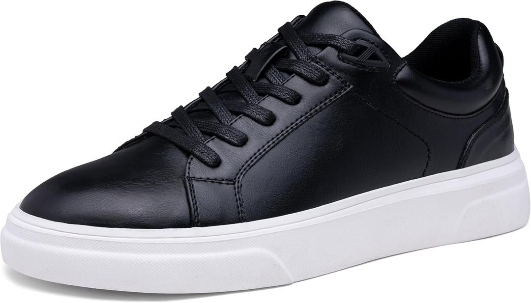 Vostey Men's Casual Shoes Fashion Sneakers Breathable Business Sneakers for Men (9 - black)
