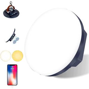 16500mAh 3000LM 3000K 6000K Flashlight Portable LED Camping Lantern Rechargeable Light 60W with Magnet IP65 Waterproof Tent Light Power Failure