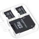 Amazon Basics MicroSDXC Memory Card with Full-Size Adapter, A2, U3, Read Speed up to 100MB/s, 64GB, Black (2 Pieces)