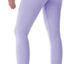 Sunzel Womens Workout Leggings with High Waist Tummy Control (L)