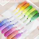 Four Candies 12 Pcs Highlighters Assorted Colors, Cute Pastel Highlighter Set, Dry Quickly, Soft Chisel Tip, No Bleed Highlighter, Aesthetic Highlighters fo Purple Christmas Gifts