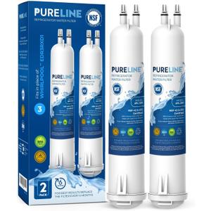 Pureline Replacement for Everydrop Filter 3, EDR3RXD1, 4396710, 4396841 Water Filter, Kenmore 46-9083, 46-9030 Refrigerator Water Filter (2 Pack)