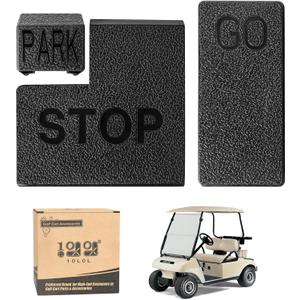 Club Car DS & Precedent Accelerator Pedal Pad, Brake Pedal Pad, Parking/Hill Brake Pad Set, Fit Precedent 2004-up Years, Fit DS 1981-up Years