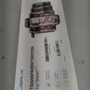 JSAUX Transparent Back Plate for Steam Deck, DIY Clear Edition Replacement Shell Case Compatible with Steam Deck, Buttons with Three Different Heights and Feel - PC0106 [Purple]