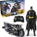 DC Comics, Batman Stealth Remote Control Batcycle with 12" Batman Action Figure, Super Hero Kids Toys for Boys and Girls Ages 4 & Up