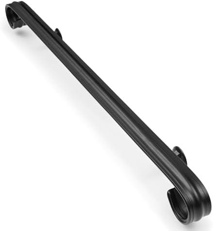 Vezek 5 Ft Wrought Iron handrail Stair Railing Grab Bar Kit Matte Black Rail Staircase Handrails