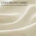 Cream Beige Bedroom Curtains 72 Inches Long Thick Linen Sheers Textured Neutral Boho Nursery Natural Linen Semi Sheer Drapes for Living Dining Room 72 Inch Length 2 Panels Set for Closet Cabin