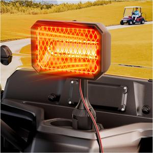 Golf Cart Heater, 36V Electric Battery Operated Heater for Golf Cart Accessories, 400W Safe & Quiet Carbon Fiber Heating, Compatible with Club Car/Yamaha/EZGO
