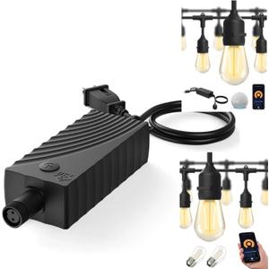 XMCOSY+ S14 Smart String Lights White Lights Adapter/Controller