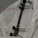 Adjustable Over-The-Door Garland Hanger, Heavy Duty Wreath Hanger for Front Door, No Nails or Screws Damage-Free, Fits Standard Door Frame Depths 34-42 Inch, Black