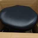 Grace&Grace Drafting Chair Adjustable Tall Shop Stool, Rolling Stool with Back Support for Studio, Classroom, Lab, Counter, Medical (Black)