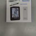 Newentor Indoor Outdoor Thermometer Wireless, Weather Stations Wireless Indoor Outdoor, Outdoor Thermometers for Patio House, Black with 1 Sensor