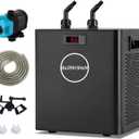 BAOSHISHAN Aquarium Chiller 79 gal, 1/3 HP Water Cooler, Special Quiet Design Refrigeration Compressor for Hydroponics, Axolotl, Coral Reef, Fresh & Salt Fish Tank (79gal/300L)