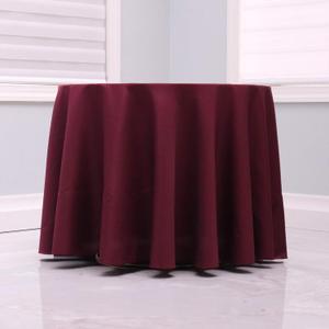 Kadut Burgundy Tablecloth - 108" Inch Round Tablecloths for Circular Table Cover in Burgundy Washable Polyester - Great for Buffet Table, Parties, Holiday Dinner & More