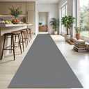 KOZYFLY Washable Runner Rug 3x20 ft Hallway Kitchen Runner Rugs with Rubber Backing Bobo Non Slip Entryway Runner Indoor, Long Carpet Runners for Hall Kitchen Entryway, Grey