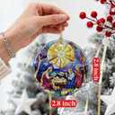 5 x Christian Gifts: Nativity Scene Ornament | Christmas Ornaments (Religious Christmas Decorations), Christian Holiday Decor, Holy Family Ornament, Religious Gifts, Baptism Gift & Xmas Gift