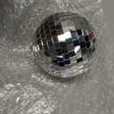 Funtery 100 Pcs Mirror Disco Balls Bulk Assorted Silver Hanging Disco Ball Decor for Home Wedding Birthday Dance Music 70 S Theme Party Christmas Tree Ornaments(0.8'',1.6'',2.4'',3.2'',4'',8'')