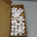 12 Pack 3/4 inch PVC Pipe Fittings, PVC 5-way Fitting Connectors, Used for Building Furniture, Furniture Grade, White