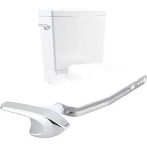 Toilet Handle Replacement Trip Lever Compatible with Kohler 87115-CP Toilet, Toilet Flush Handle Side Mount, Chrome
