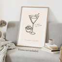 3 x Vintage Green Cocktail Poster Matini Quote Wall Art Bar Cart Posters Retro Drinks Canvas Prints Preppy Room Decor Aesthetic Home Kitchen Decoration16x24inch Unframed (PIK08)