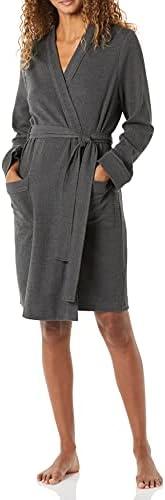 Amazon Essentials Women's Lightweight Waffle Mid-Length Robe L