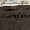MeoWant Self-Cleaning Cat Litter Box, 75L Extra Large Open Automatic Cat Litter Box for Multi Cats, Integrated Safety Protection/APP Control/Odor Removal Smart Box with Mat & Liner