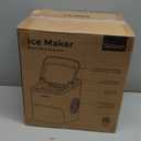 Silonn Ice Maker Countertop, 9 Cubes Ready in 6 Mins, 26lbs in 24Hrs, Self-Cleaning Ice Machine with Ice Scoop and Basket, 2 Sizes of Bullet Ice for Home Kitchen Office Bar Party (Black)