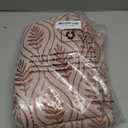 BGment Terracotta Linen Curtains for Living Room, French Country Leaf Jacquard Botanical Pattern Cottage Core Boho Vintage Grommet Light Filtering Semi Sheer Linen Curtains, 2 Panels, 52 x 84 Inch