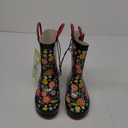 Western Chief Rain Boots with Pull on Handles for Toddlers and Kids - Premium Waterproof Boots for Boys and Girls (Floral Swirl) 8