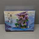 RUUQRUU 2588 PCS Cherry Blossom Bonsai Tree Building Block Sets for Adults Teens，Chinese Moon Palace Architecture Model，Micro Mini Japanese Sakura Tree House Building Kit，Creative Gift for Kids 14+