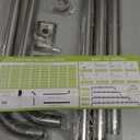 L Shaped Shower Curtain Rod, Adjustable (23.6"-52.4" x 23.6"-52.4"), Corner Shower Curtain Rod, Genuine 304 Stainless Steel, Unsagging, Drill-Free, 90 Corner Design, Includes 12 Shower Curtain Rings