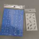 Konsait 24 Sheets Glow in the Dark Face Temporary Tattoos for Women Girls Glow Tattoos Mermaids Butterfly Blue Tattoos for Kids Luminous Body Make Up Fake Tattoo