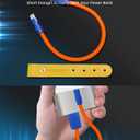 Color Block Chubby - Power Bank Friendly Short 240W Fast Charging Cable for iPhone 16 15 Pro Max Silicone USB C Cable for Samsung, iPad, MacBook, Blue+Green, USB-A to Type-C, 1.64FT