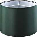 GOSO Medium Green Lamp Shade for Table Lamps-131310 inches,Easy Assembly-Spider Rustic Floor Lampshades Replacement Fabric Lamps for Living Room/Bedroom Modern Drum,Behind Couch Lamp Shades 1 Pack (Green - Natural Faux Silk)