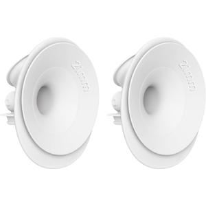 2pc M9 Upgraded Double-Sealed Flange 21mm Only Compatible with Momcozy Upgraded Mobile Flow M9, 21mm Flange, BPA Free, Comfort Pumping, Not Mom Cozy Original Parts, 2pcs-21mm