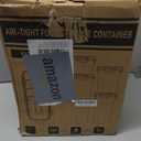 PRAKI Airtight Food Storage Containers Set with Lids - 24 PCS, BPA Free Kitchen and Pantry Organization, Plastic Leak-proof Canisters for Cereal Flour & Sugar - Labels & Marker (Black)