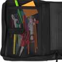 Five Star Zipper Binder, 2 Inch 3-Ring Binder with Round Rings, 5-Tab Expanding File, 380 Sheet Capacity, Black (72536)