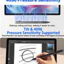 Surface Pencil - Stylus for Surface Pro 12/11/10/X/9/8/7/7+/6/5/Go 3/Go 2/Book/Laptop 5/Studio 2 with 4Nibs, 4096 Pressure Sensitivity Palm Rejection Rehargeable Surface Pro Pen Stylus