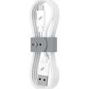 Nimble - Powerknit USB-A to USB-C Cable 1M/3.3FT Fast Charging for iPhone 16/15, Samsung S24–S10, Note 20/10, Pixel, Moto & More - White