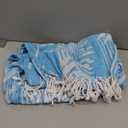 Sand Cloud Large Turkish Beach Towel - Sand Free - 100% Organic Turkish Cotton Yarn - Quick Dry Towel for Beach, Picnic Blanket or Throw - As Seen on Shark Tank - Boho Turquoise XL