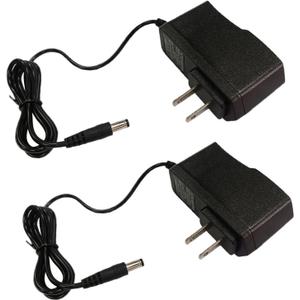 2PCS 3V 1Amp Power Adapter Supply 100-240 AC to DC 3Volt 1000mA 0.8A 450mA 2.5mm X 5.5mm TIP Transformer Adapter for LED Lights Tabletop Fountain, Replacement 2AA's in Small Devices