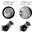 Gskyer Telescope, 70mm Aperture 400mm AZ Mount Astronomical Refracting Telescope for Kids Beginners - Travel Telescope with Carry Bag, Phone Adapter and Wireless Remote.