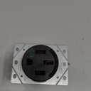 Hubbell HBL9450A Straight Blade Device Receptacle, RTP, Industrial Grade, 3-Pole 4-Wire Grounding, 50A 125/250V, 14-50R