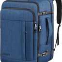 Carry On Backpack, Extra Large 50L Travel Backpack for Men & Women, Expandable Backpack For Airplanes, 17 Inch Laptop Backpack, Luggage Suitcase 40L Daypack Lightweight Business Weekender Bag, Blue