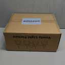 4-Light Bathroom Light Fixtures, 27" Brushed Gold Vanity Lights for Bathroom with Ribbed Clear Tulip Glass Shade, Vintage Bathroom Vanity Lighting Fixtures Over Mirror for Bedroom Living Room Hallway