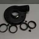 Dust Shroud Angle Grinder 7 Inch Dustless Vacuum Universal Surface Cover with 4pcs Locating Ring,for Concrete Stone Granite